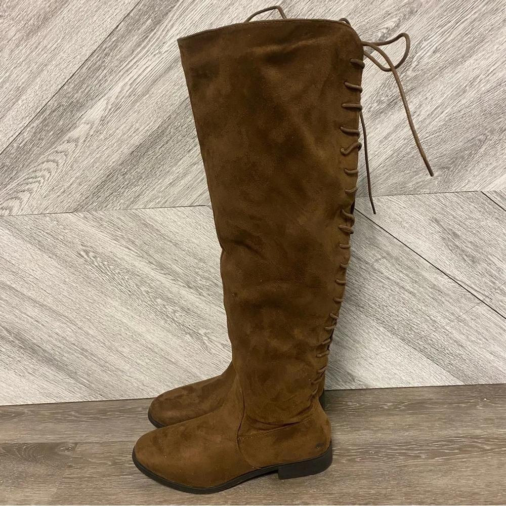 French Connection | Jasper Over The Knee Boots Brown Size 6